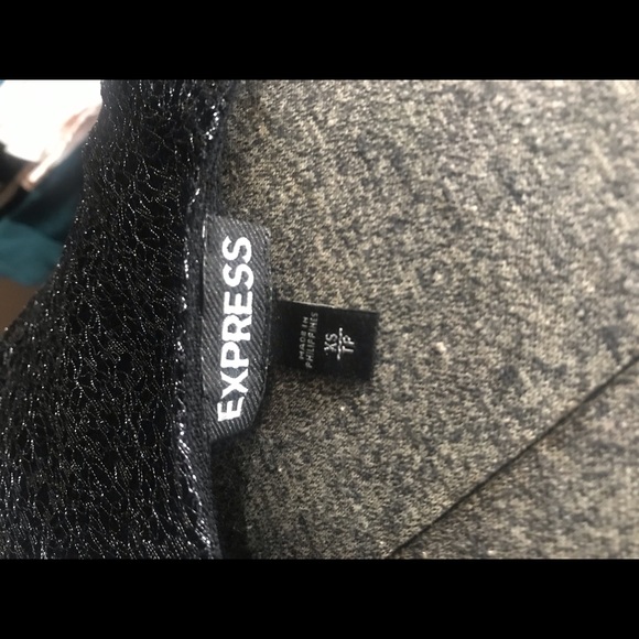 Black Silver Mesh Layered Express Tank NWOT XS - Picture 5 of 6